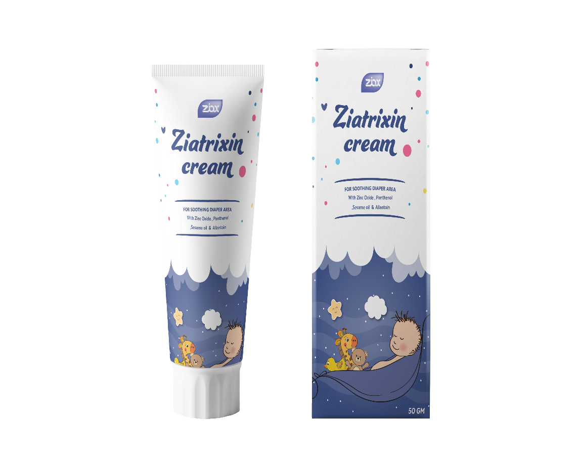Ziatrixin Diaper Cream – 50g Soothing, Emollient,Antimicrobial