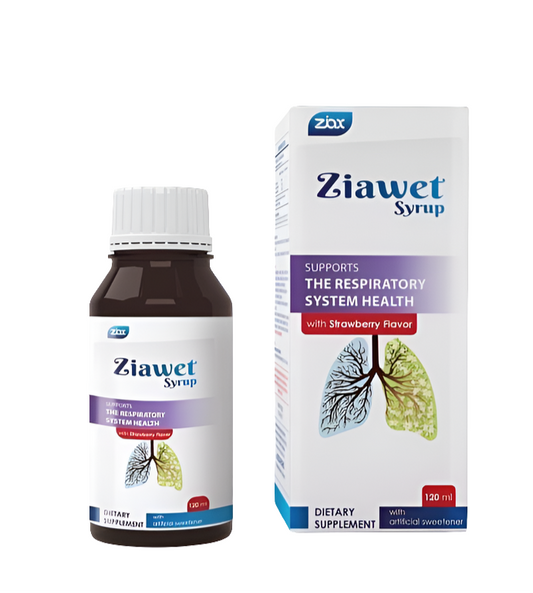 Ziawet Syrup – Respiratory Support with Strawberry Flavor – 120 ml