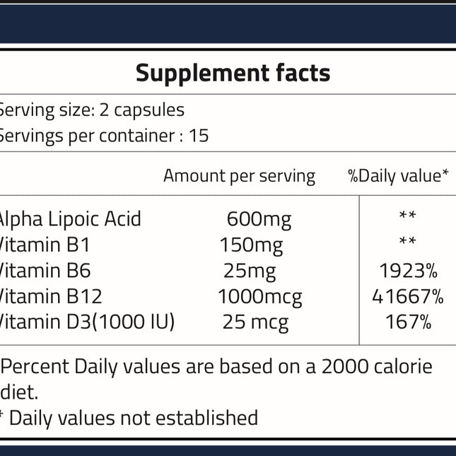 TendoNerve – Nerve Health, General Tonic & Energy Support Formula-30 Capsules(3 packs)