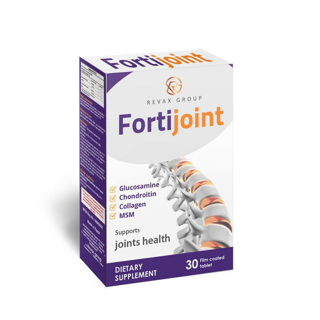 Fortijoint – Joint Support with Collagen, Chondroitin, MSM & Glucosamine – 30 Film Coated Tablets