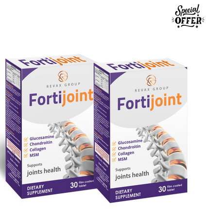 FortiJoint 2-Pack | 1-Month Treatment for Joint Health – 30 Film-Coated Tablets