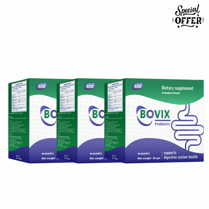 BOVIX – Probiotics & Prebiotics for Gut Health, IBS, Colic & Diarrhea
- 60 Sachets.