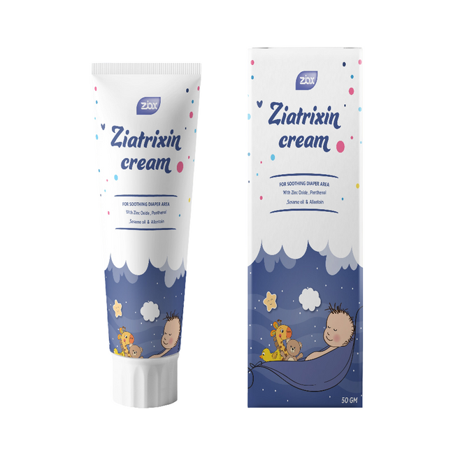 Ziatrixin Diaper Cream – 50g Soothing, Emollient,Antimicrobial