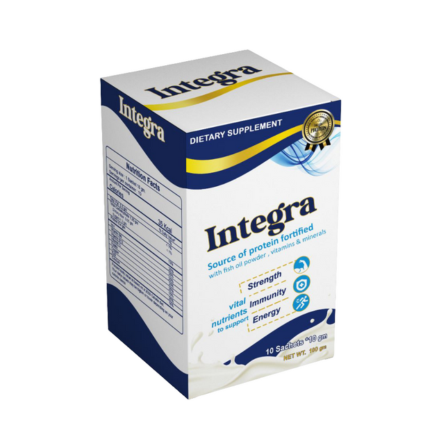 Integra Sachets-Fortified Supplement with Fish Oil, Vitamins & Minerals – 10 Sachets