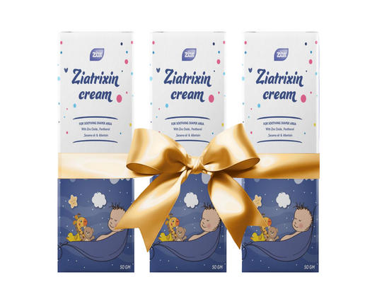 Ziatrixin Diaper Cream – 50g Soothing, Emollient,Antimicrobial
 – Bundle of 3 (Special Offer Pack)