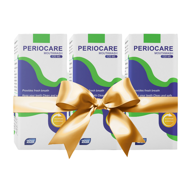 Periocare Mouthwash – Fresh Breath & Oral Protection – 120 ml
 – Special Offer (3 Packs)