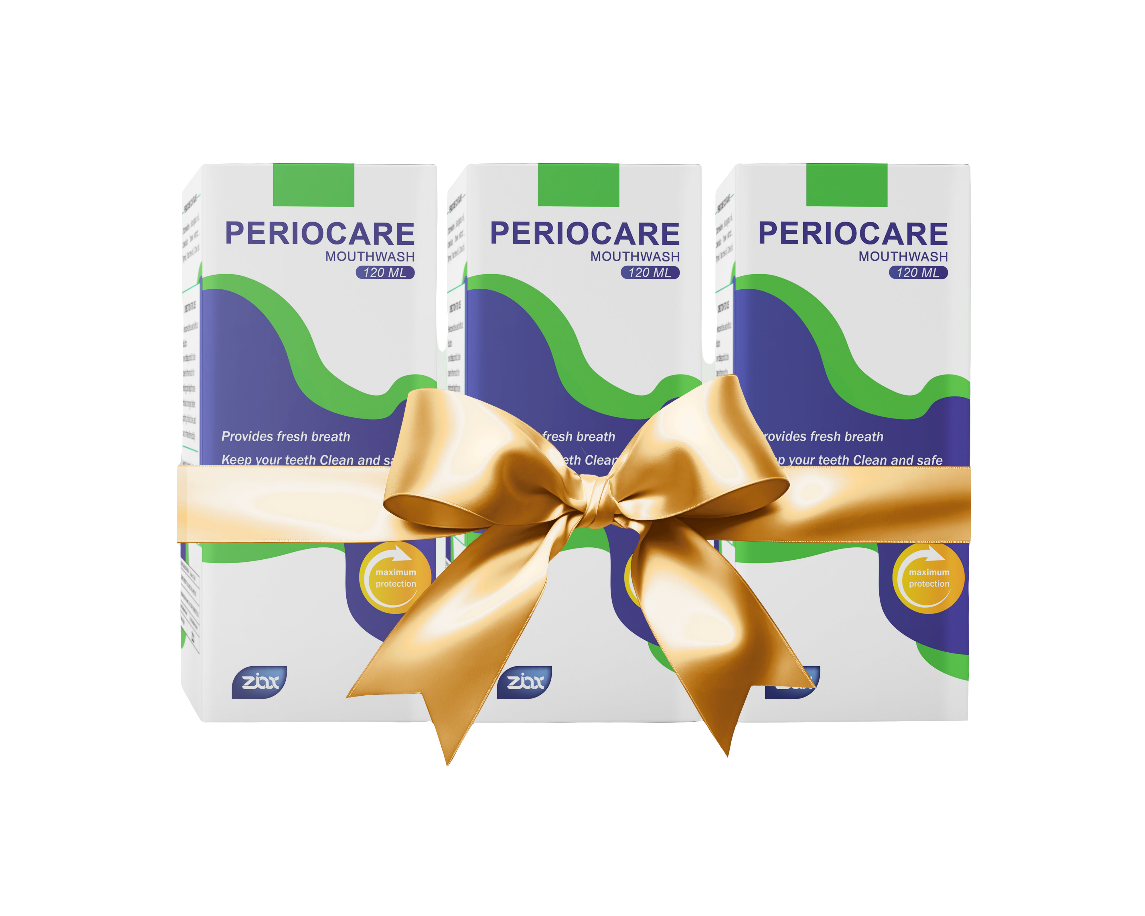 Periocare Mouthwash – Fresh Breath & Oral Protection – 120 ml
 – Special Offer (3 Packs)
