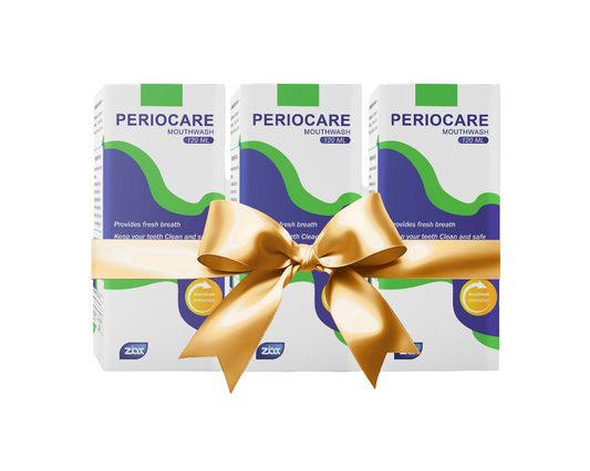 Periocare Mouthwash – Fresh Breath & Oral Protection – 120 ml
 – Special Offer (3 Packs)