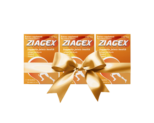 Ziagex – Joint Support Collagen sachets (Orange) — Bundle of 3 Boxes