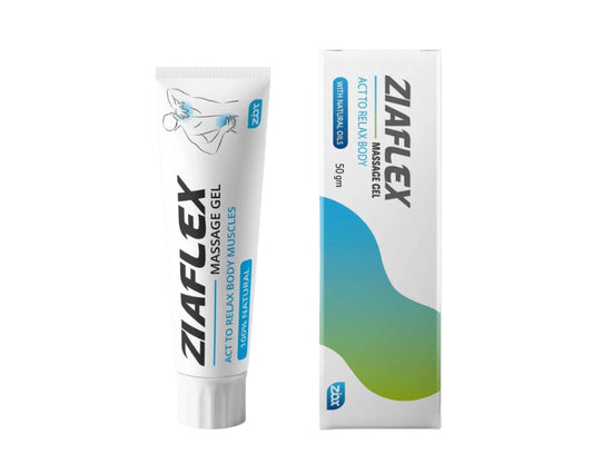 Ziaflex Massage Gel – 50g         Skeletal Muscle Relaxant for Muscle & Joint Pain Relief